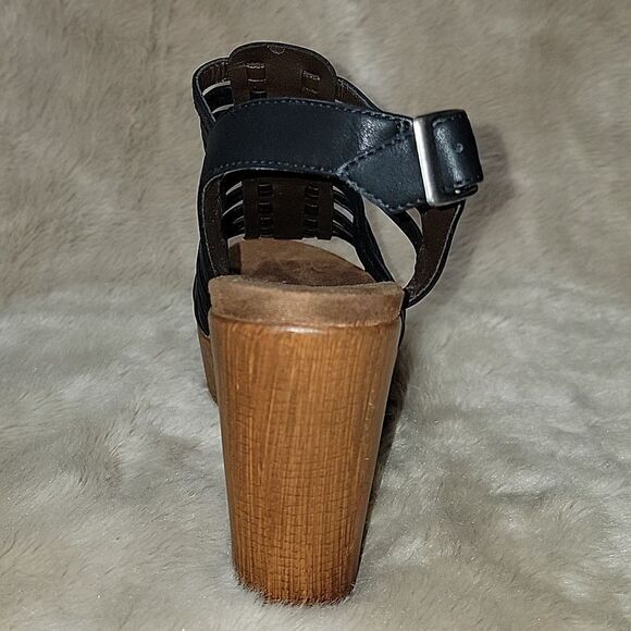 WHITE MOUNTAIN BLACK ASTONISH PLATFORM CLOG SANDALS, SIZE 7 - NEW - Picture 4 of 14